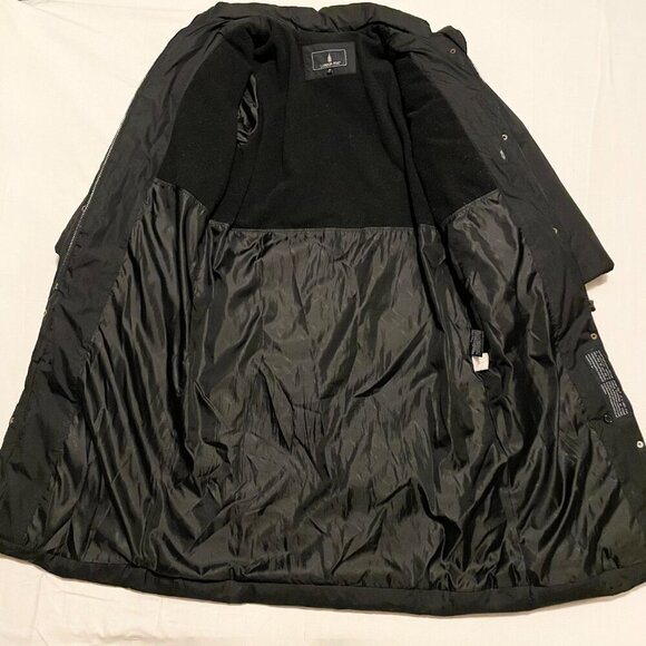 London Fog Womens Size XS Long Puffer Jacket Coat Flaws - Picture 11 of 16